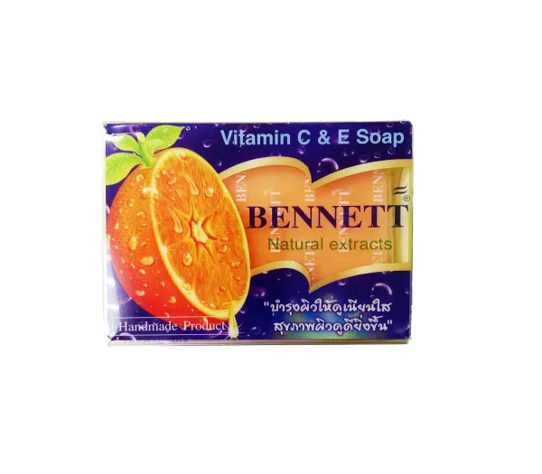 Мыло апельсиновое с витамином С и Е Bennett, 130 гр