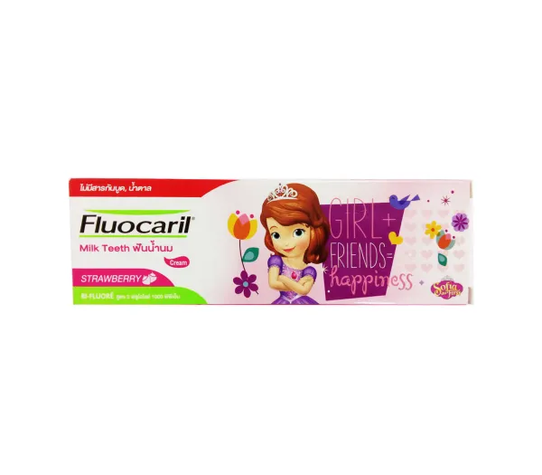 Паста зубная детская Клубника для детей от 3-6 лет Fluocaril